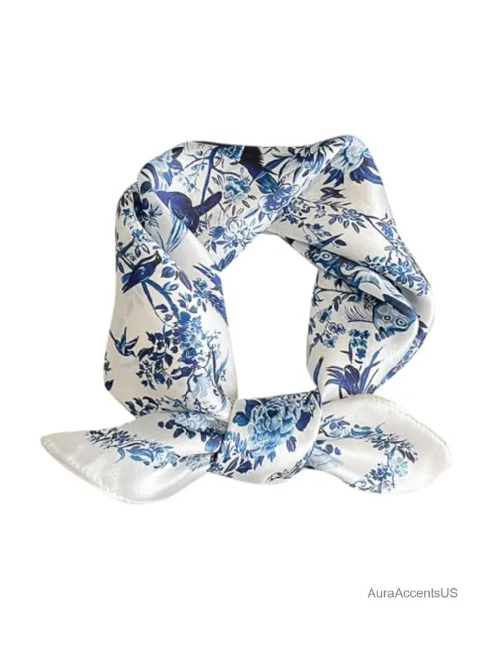 Mulberry Silk Square Scarf Bandana Hair Scarf for Women
